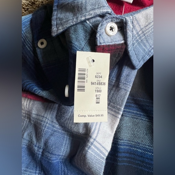 NWT - Men’s Aéropostale Plaid Flannel Button Up - Picture 3 of 3